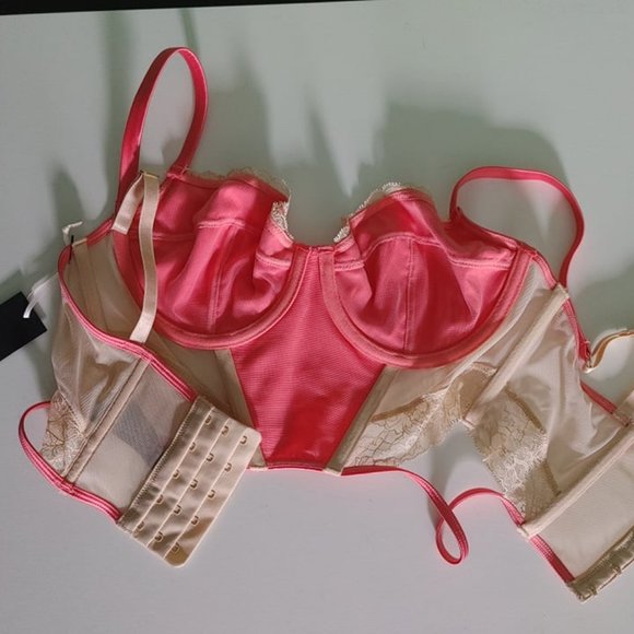 BLUSH Lingerie Lace Bustier Set - Picture 3 of 7